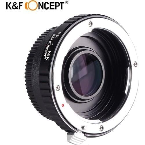 K&F CONCEPT For PK-AI(With Optic Glass) Camera Lens Mount Adapter Ring for PENTAX PK Lens to for Nikon AI F D90 D300 D700 D7000