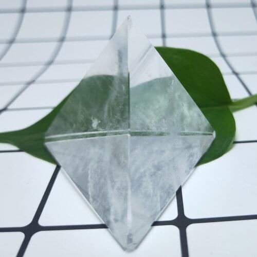 5cm clear crystal pyramid Natural 4 Faces 6 Edges Triangles quartz pyramids stone Obelisk point Healing Feng Shui