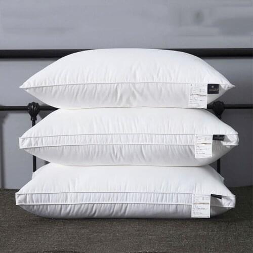 Five-star Hotel Chemical Fiber Down Pillow Adult Cervical Health Pillow Hotel Bed Pillow for bedroom haikyuu body