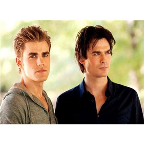 Full Round 5d Diy Diamond Painting "the Vampire Diaries" Diamond Embroidery Cross Stitch Patterns Diamond Mosaic Home Decor Gift