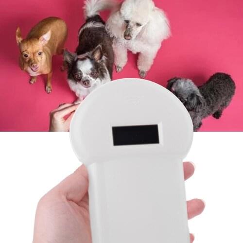 Handheld Protable Pet Chip Reader Scanner Animal Microchip Recognition Reader for Cat Dog Transponders in Cushioned Case