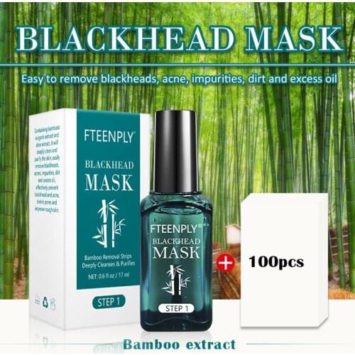 Plants Pore Strips Cream Mask Blackhead Remover Nose Black Dots Mask Acne Treatment Pore Strip Blackhead Mask Blackhead mask