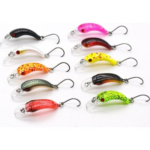 1Pcs Mini Fishing Lure 3D Eyes Floating Minnow Aritificial Laser 1.5g/3.7cm Wobblers Crankbait Hard Plastic Fishing tackle