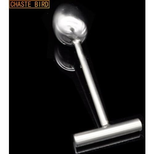 Sex Shop Male & Female Metal Big Anal Plugs Solid Stainless Steel Heavy Anus Bead Chastity Anal Sex Toys,Adult Game A118