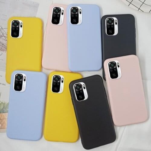 Silicone Matt Case For Xiaomi Redmi Note 10 Pro 10S 9 8 9S 8T 9T 7 Redmi 9A 9C 8A K30 K20 Pro A3 Xiomi Mi 11 Lite Cover Soft TPU
