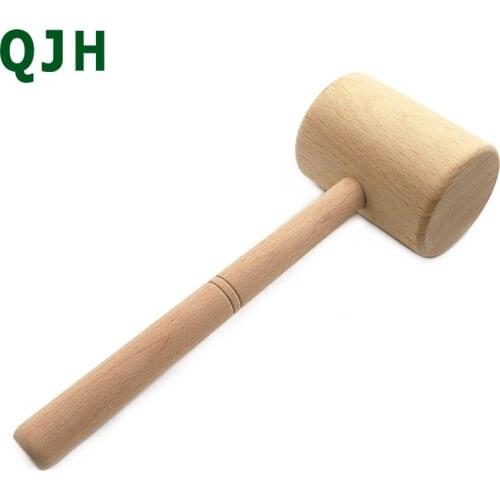 Handmade DIY Leather Craft Tools Carving Beech Hammer Percussion Punching Tool Hammer Solid Wood Hammer Leather Tool