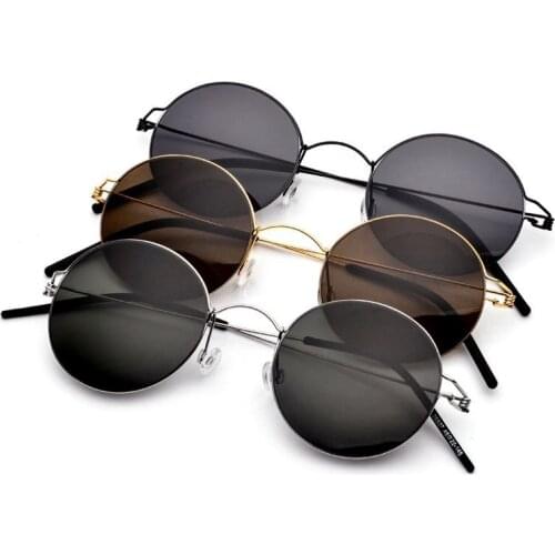 Retro Round Men Sunglasses UV400 Protection High Quality Womens Sun glasses Vintage Female Optical Frame