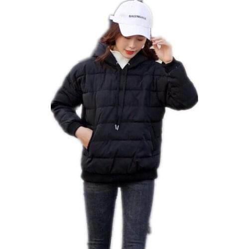 Women Autumn Winter Hoodies 2019 New Solid Hooded Long Sleeve Female Warm Sweatshirts Pullovers Casual Tops Female Hoodies Q1147