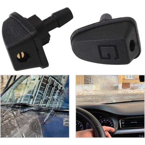 Universal Car Wiper 2 Pcs/Set Washer Outlet Washer Jet Nozzles Car Front Windshield Wiper Nozzle Water Fan Spout Cover