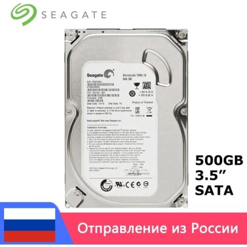 Seagate 3.5'' 500GB SATA 3GB-6Gb/s 7200RPM Internal hdd Mechanical Hard Disk 16MB Buffer For Desktop PC disco duro interno