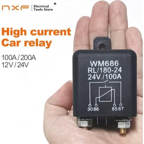 High Current Relay Starting relay 200A 100A 12V/24V Power Automotive Heavy Current Start relay Car relay
