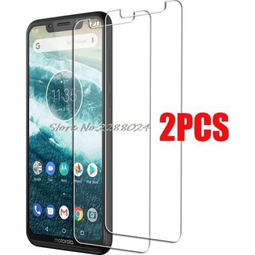 2PCS FOR Motorola One Power Tempered Glass Protective on Motorola P30 Note Play XT1941-4 Screen Protector Glass Film Cover