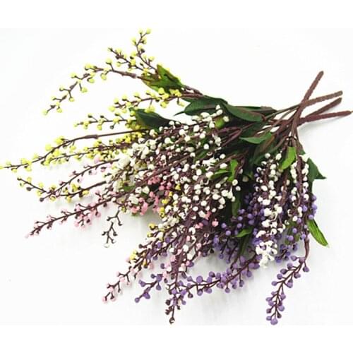 1pc Artificial Lavender Flower Small Potted Plants Bonsai Fashion Office Decoration Simulation Plant Home Display Flowers