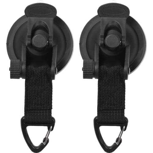 2PcsSuction Cup Anchor Securing Hook Tie Down,Camping Tarp As Car Side Awning, Pool Tarps Tents Securing Hook Universal