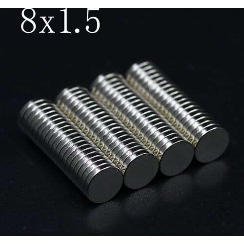 20/50/100/200/500 Pcs 8x1.5 Neodymium Magnet 8mm x 1.5mm N35 NdFeB Round Super Powerful Strong Permanent Magnetic imanes Disc