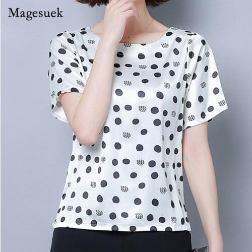 4XL Plus Size Woman Tops Summer Blusas Mujer De Moda 2021 Short Sleeve Shirt Womens Tops and Blouses Womens Clothing 5655 50