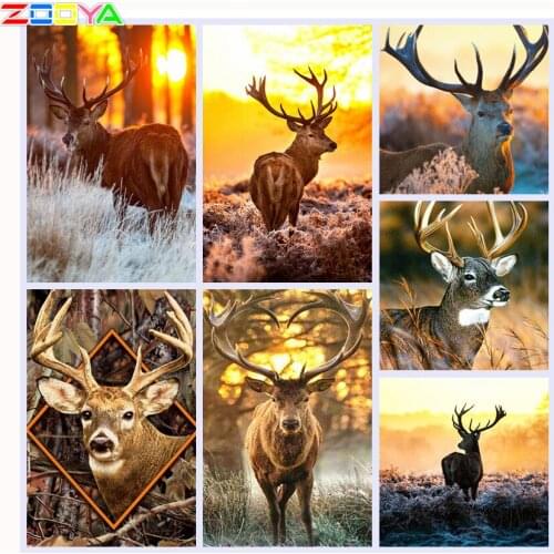 5D Painting Diamond Painting Embroidery Animal Mosaic Embroidery Diamond Painting Deer Rhinestone Handmade Home Decoration Sp781