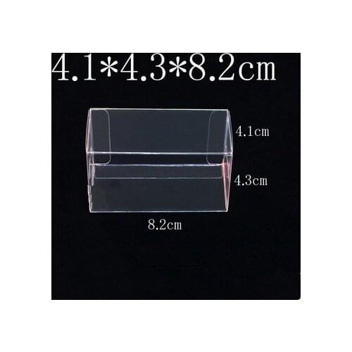 8.2X4.3X4.1CM PVC Clear MATCHBOX TOMY Toy Car Model 1/64 TOMICA Hot Wheels Dust Proof Display Protection Box 50/100pcs