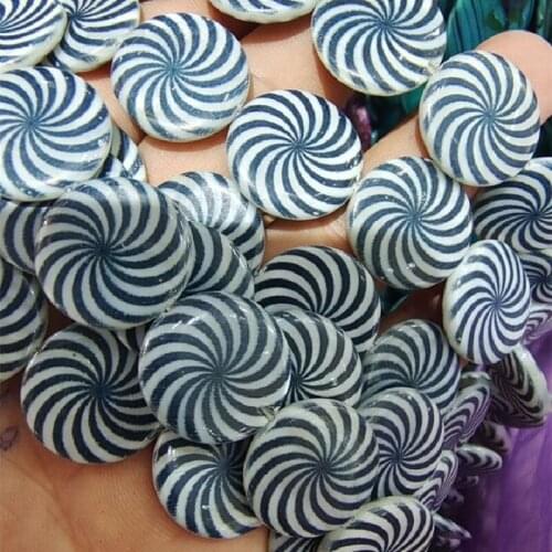 20pcs nature shell beads round shapes mother of pearl size 20mm for bracelets making accessories many designs free shipping