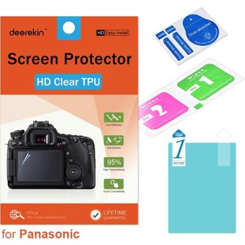 Deerekin HD Soft TPU Screen Protector for Panasonic Lumix DC-GX9 / GX7 Mark III / DC GX9 G100 DC-TS7 DC-FT7 TS7 FT7