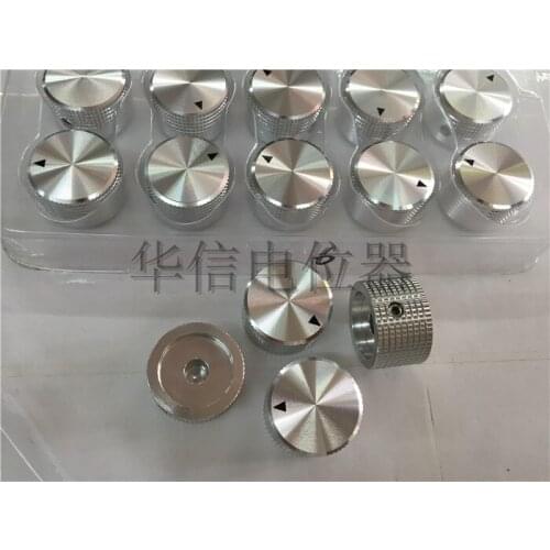 Diameter 25MM Height 15MM All aluminum Amplifier volume knob Potentiometer knob With scale indicator