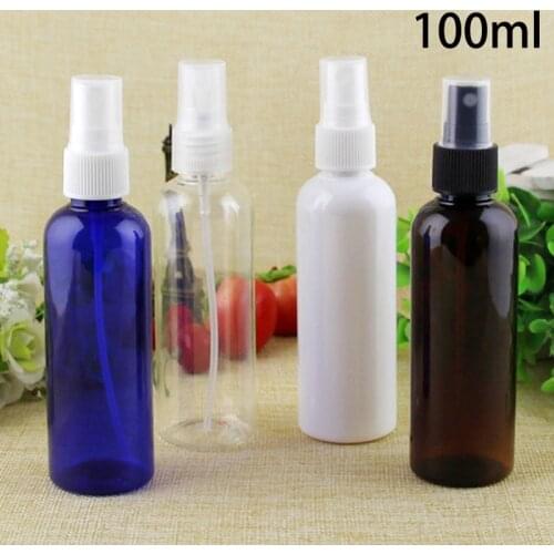 100ml Spray Bottle Blue/Black/Clear/White Color Cosmetic Makeup Perfume Sprayer Bottles Travel Bottle Wholesale
