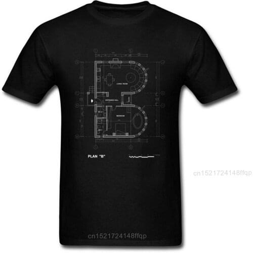 Hip Hop Plan B T-shirts Geek Chic Tshirt Men Black T Shirt Letter Print Tops & Tees Cotton Fabric Clothes Oversized Wholesale
