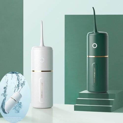 Waterproof Oral Irrigator Tooth Cleaner Portable Rechargeable Electric Water Flosser Flossing Dental Water Jet 280ML Water Tank