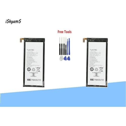 ISkyamS 2x 2960mAh TLp029B1 battery for Alcatel Pop 4S 5095 5095B 5095I 5095K 5095L 5095Y For TCL 550 phone Batteries +Tool