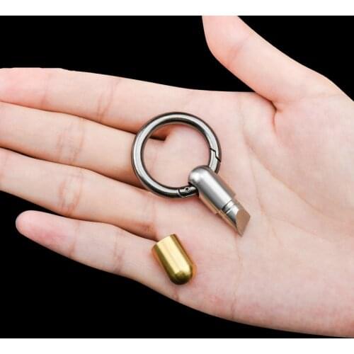 Mini Knife Creative Capsule Multi-Function Tool Self-Defense Unpacking Knife Keychain Knife Outdoor Portabl Pocket Small Tool