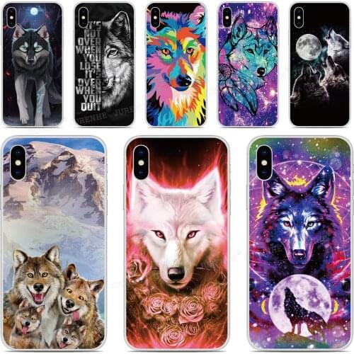 Soft TPU Art Wolf Pattern Phone Case For Doogee X90 N20 Y9 Plus N10 Y7 Y8 Y8C X70 X60 X60L X50 X50L X30 X55 Silicone Back Cover