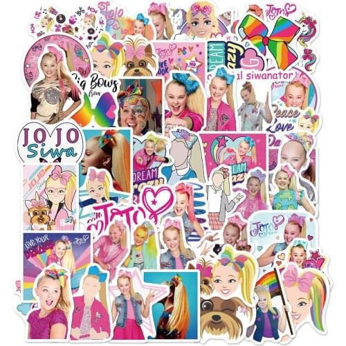 10/50Pcs JOJO Cute Girl Stickers DIY Luggage Laptop Bike Laptop Skateboard Luggage Refrigerator Decals Stickers
