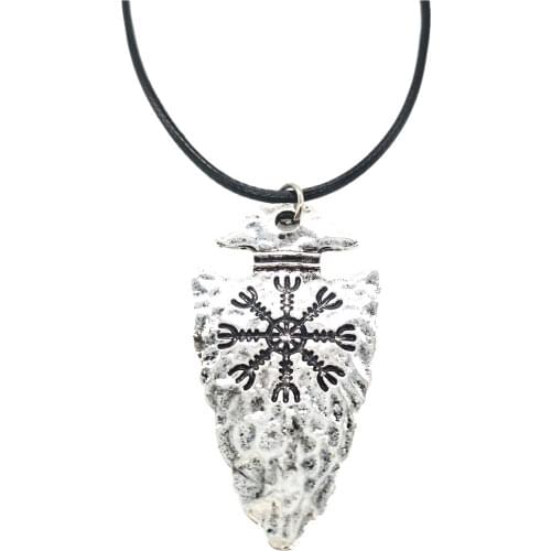 Nostalgia Viking Vegvisir Compass Amulet Nordic Shield Talisman Jewelery Pendant Necklace