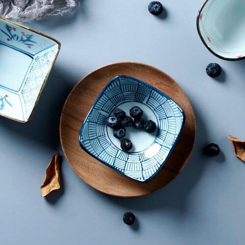 2021 New Household Ceramic Hand-painted Seasoning Dipping Tableware Small Dish