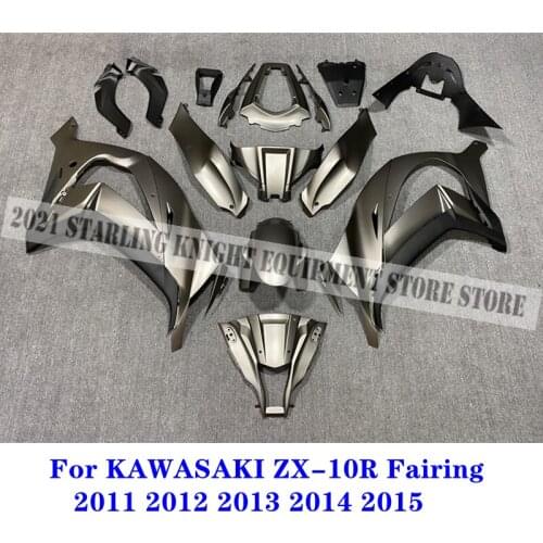 New ABS Motorcycle Bodywork Injection Fairing Full Kits For KAWASAKI ZX10R ZX-10R 2011 2012 2013 2014 2015 11-15 Matte Grey Body