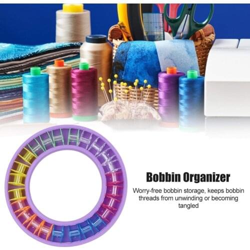 Rubber Ring Box Bobbin Holder DIY Silicone Drawer Organizer Sewing Tool Bobbin Saver Suitable for Embroidery Thread Spools