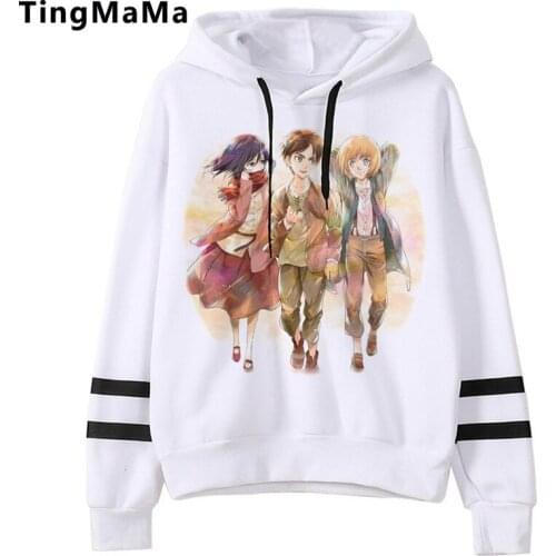 Shingeki No Kyojin Attack on Titan hoodies female printed harajuku 2021 plus size female clothing pullover graphic
