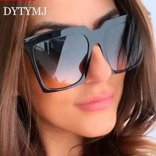 DYTYMJ Retro Oversized Sunglasses Women 2020 Square Women Glasses Luxury Sunglasses for Women/Men Designer Lentes De Sol Mujer