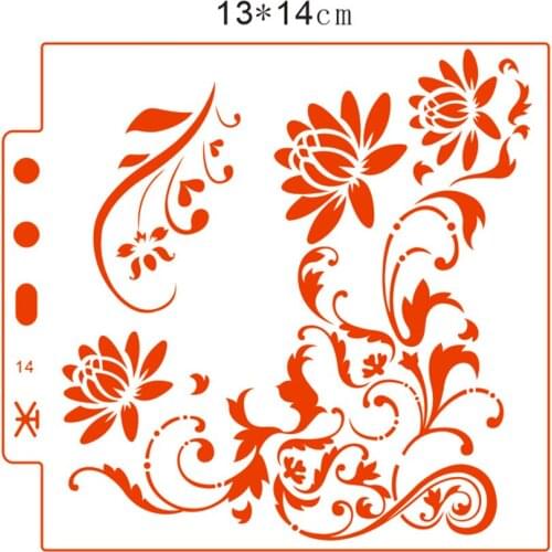 Vine mold shield DIY cake scrapbook stencils hollow Embellishments printing lace ruler Valentines Day