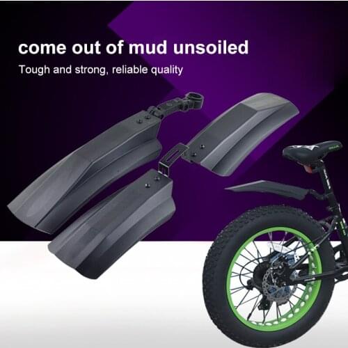 20 Inch 26 Inch Bike Mud Guard 4.0 Wide Tire Front Rear Fenders Mountain Bike Snow Bicycle Fender Cycling Mudguards Parts