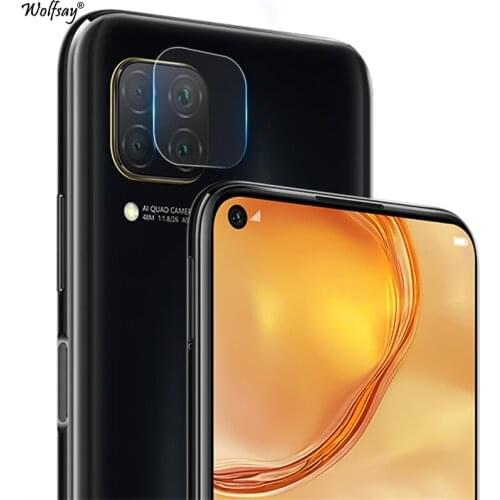 2pcs Back Camera Tempered Glass for Huawei P40 Lite Lens Screen Protector for Huawei Nova 6 SE Full Glued Anti-scratch Film 6.4"