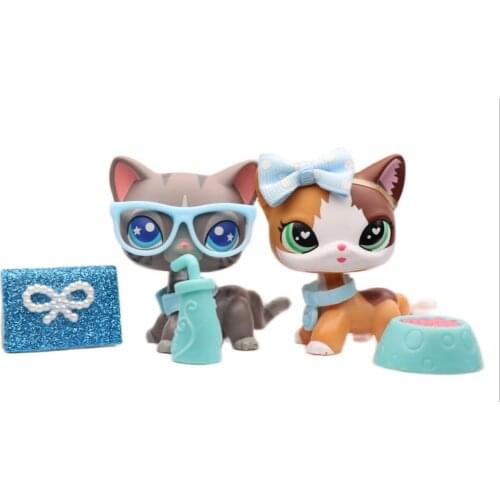 Custom Shorthair Cat Flame (fire)Shorthair Cat Stripe Short Hair Cat 2pcs Toys