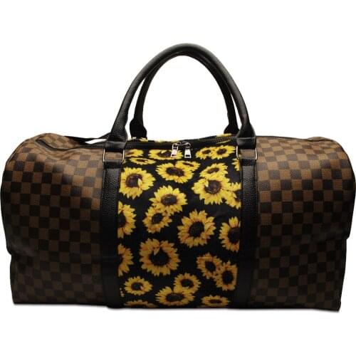 Big Travel Bags Seaside Holiday Pretty Bag Summer New Women Totes Transparent Sunflower Handbags for Holiday Shiny Shoulder Bag