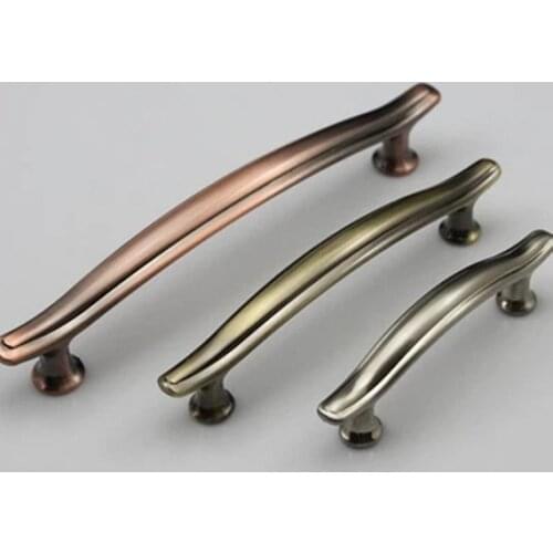 2.5" 3.75" 5'' Bronze Copper Kitchen Cabinet Door Handles Brushed Nickel Dresser Handles Drawer Pulls Knobs Furniture Hardware
