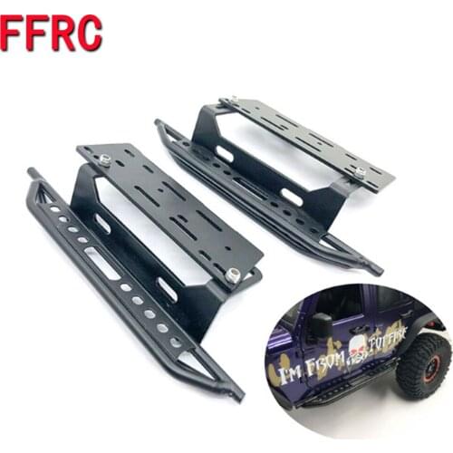 2pcs Metal Side Pedal & Receiver Box For 1/10 Cherokee Axial Scx10 90046 90047 90048 Foot