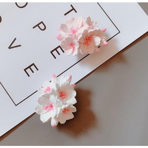 3D Peach Blossom Silicone Fondant Molds DIY Aromatherapy Plaster Mold Chocolate Candy Baking Mould Car Decoration Resin Crafts