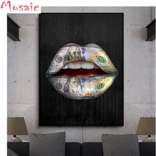 5d Diamond mosaic Sexy Lips 5d diy diamond painting DIAMOND EMBROIDERY Pictures of rhinestones Cross-stitch mosaic diamond