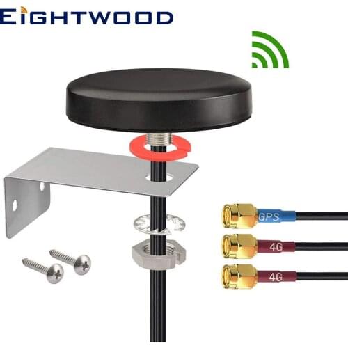 Eightwood 4G LTE MIMO Cellular GPS Wall Mount Antenna for MG90 MP70 GX450 RV50 RV50X Industrial Gateway Modem Mobile Router