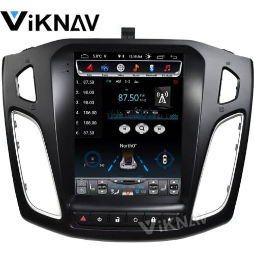 Car GPS navigation video Android vertical screen for-Ford-focus 2012-2018 Auto GPS radio multimedia player tape recorder FM
