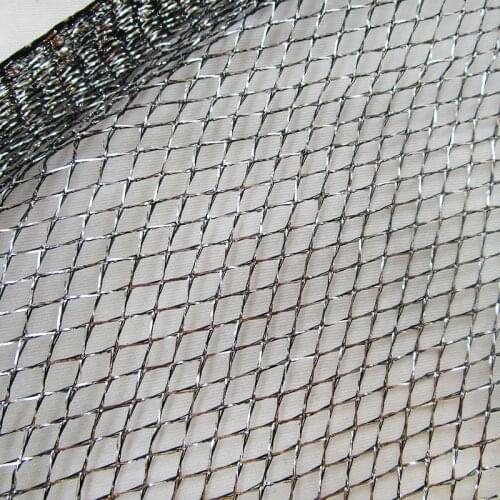 Shiny Voile Tulle Mesh Fabric Party Home Decor Transparent Plaid Net fabric Golden Silver Gauze Apparel Mesh Cloth DIY Sewing